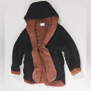 URBAN OUTFITTERS CARMELLA REVERSIBLE TEDDY HOODIE SIZE XS/S